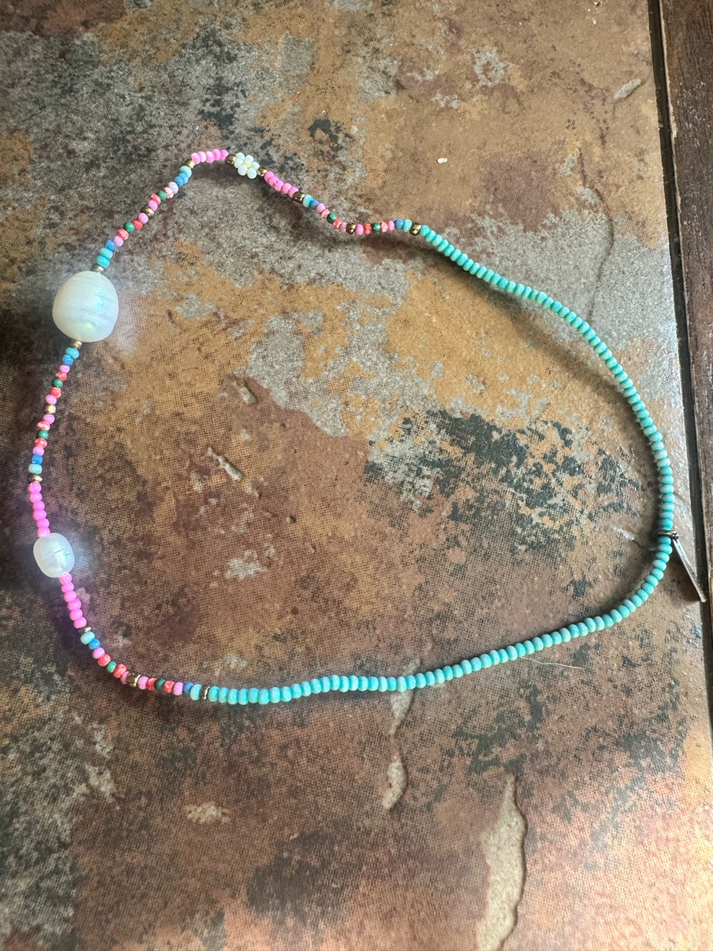 Natural Life Beaded Multicolor Turquoise Bracelet